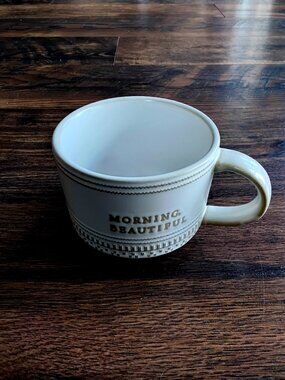 Hearth & Hand Magnolia Stoneware "Morning Beautiful" Coffee Mug. 15 fl oz